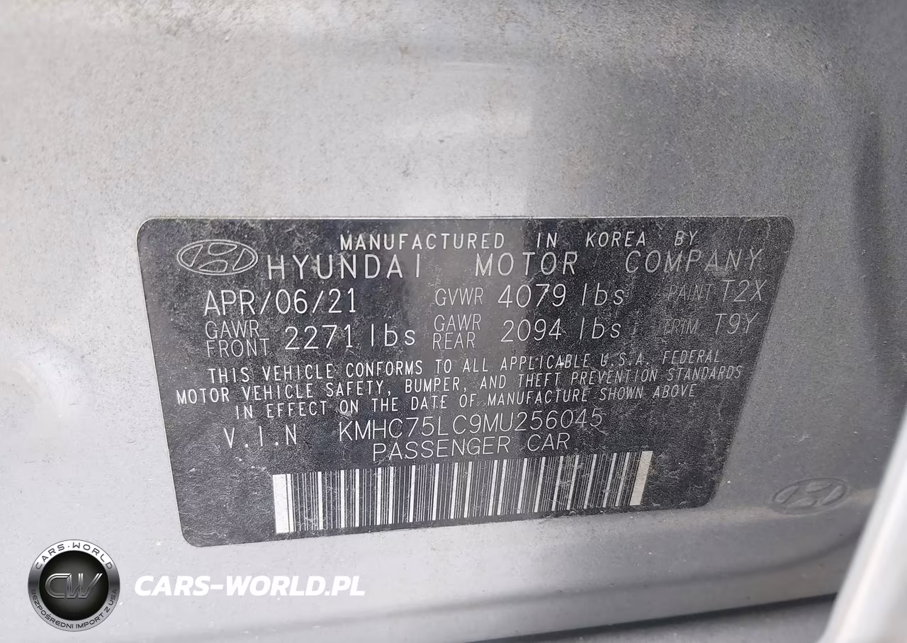 2021 Hyundai Ioniq Hybrid Se VIN:KMHC75LC9MU256045 - 9