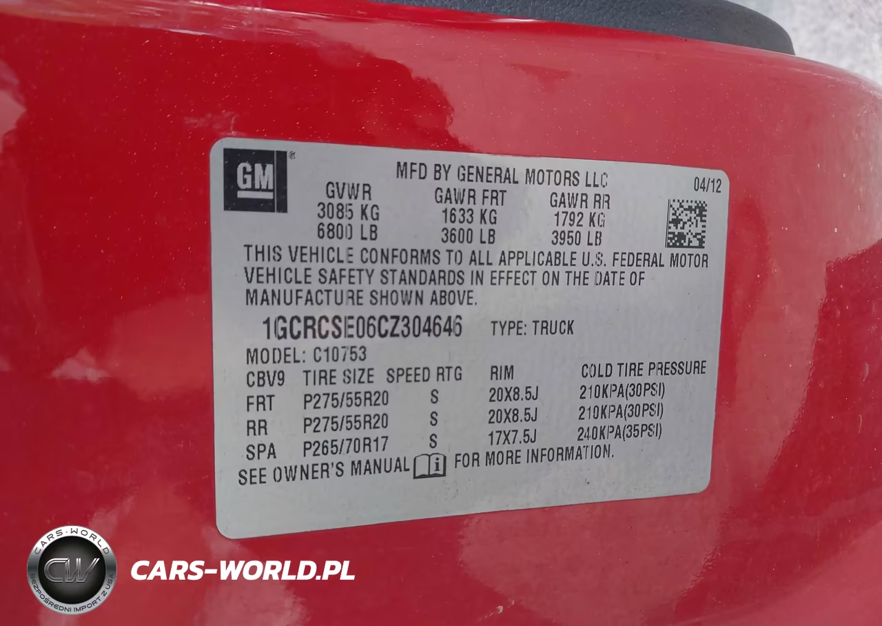 2012 Chevrolet Silverado 1500 Lt VIN:1GCRCSE06CZ304646 - 9