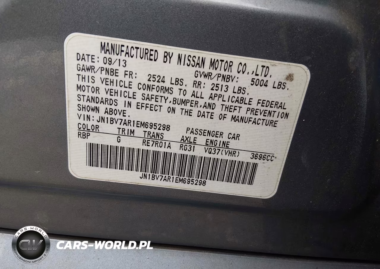 2014 Infiniti Q50 Premium VIN:JN1BV7AR1EM695298 - 9