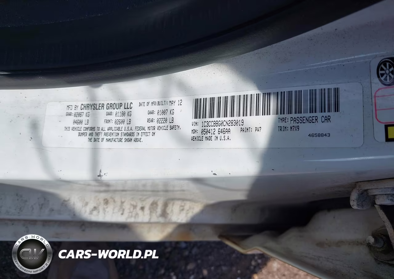 2012 Chrysler 200 Touring VIN:1C3CCBBG0CN283019 - 9