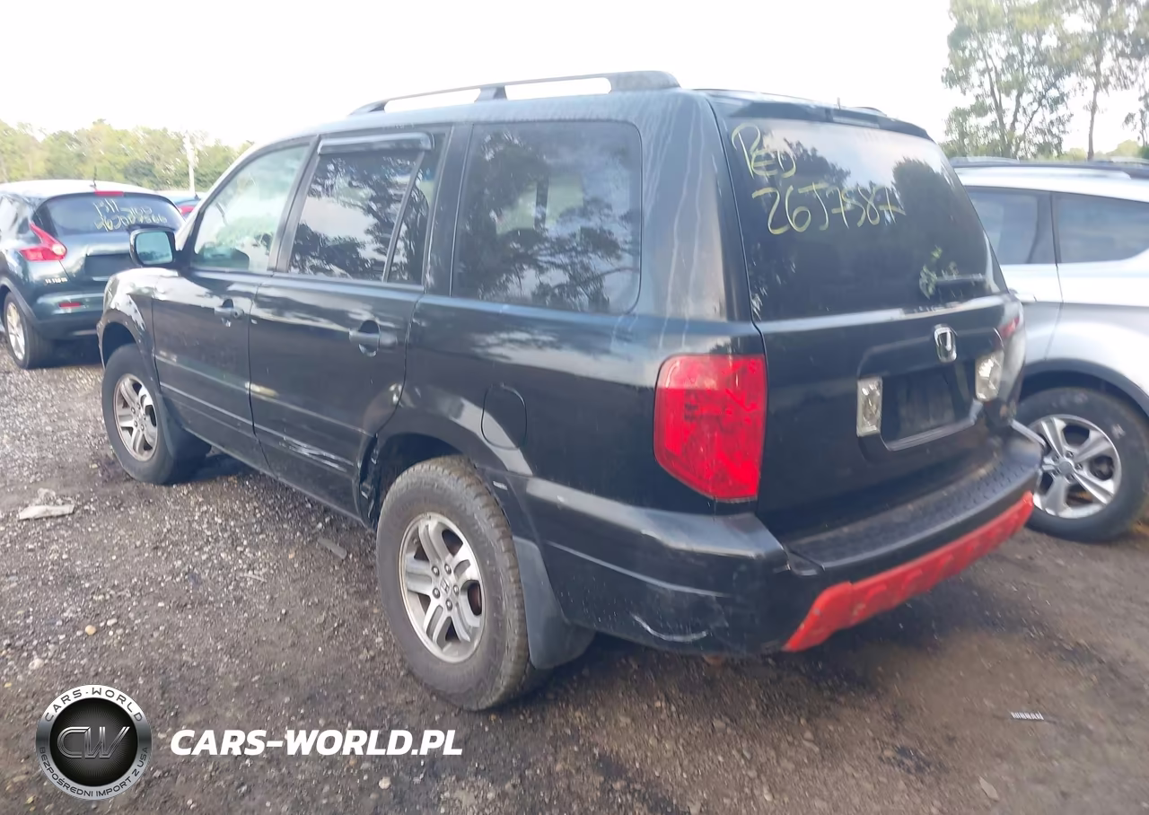 2005 Honda Pilot Ex-L VIN:2HKYF18515H540703 - 3