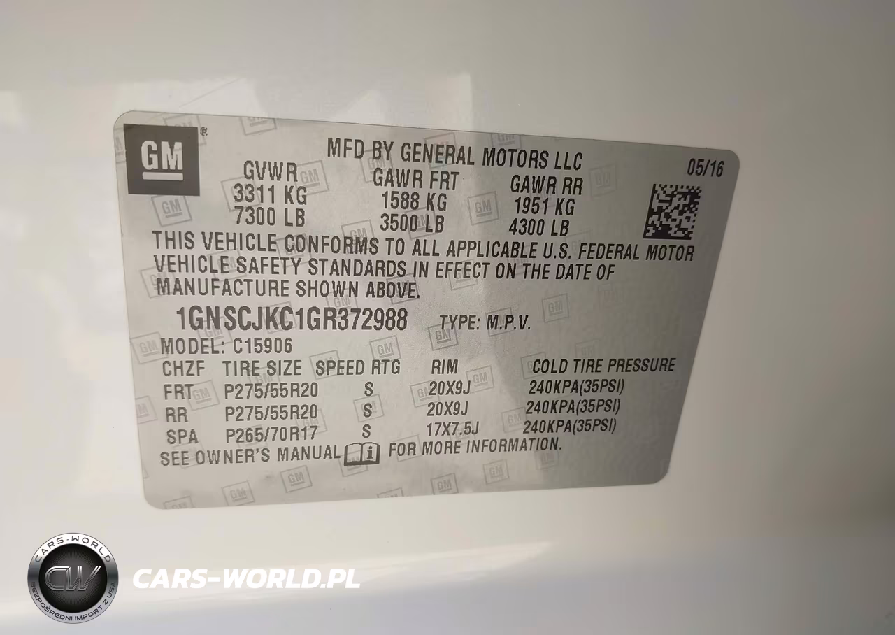 2016 Chevrolet Suburban Ltz VIN:1GNSCJKC1GR372988 - 9