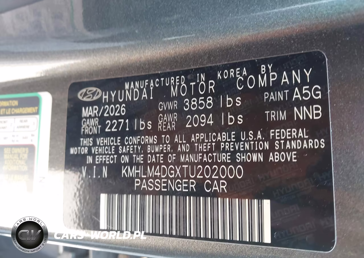 2026 Hyundai Elantra Sel Sport VIN:KMHLM4DGXTU202000 - 9