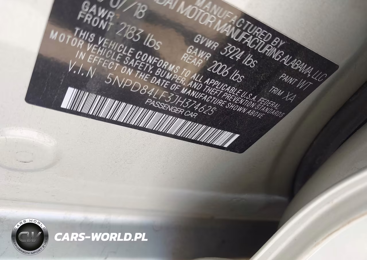 2018 HYUNDAI ELANTRA SEL VIN:5NPD84LF3JH374625 - 9