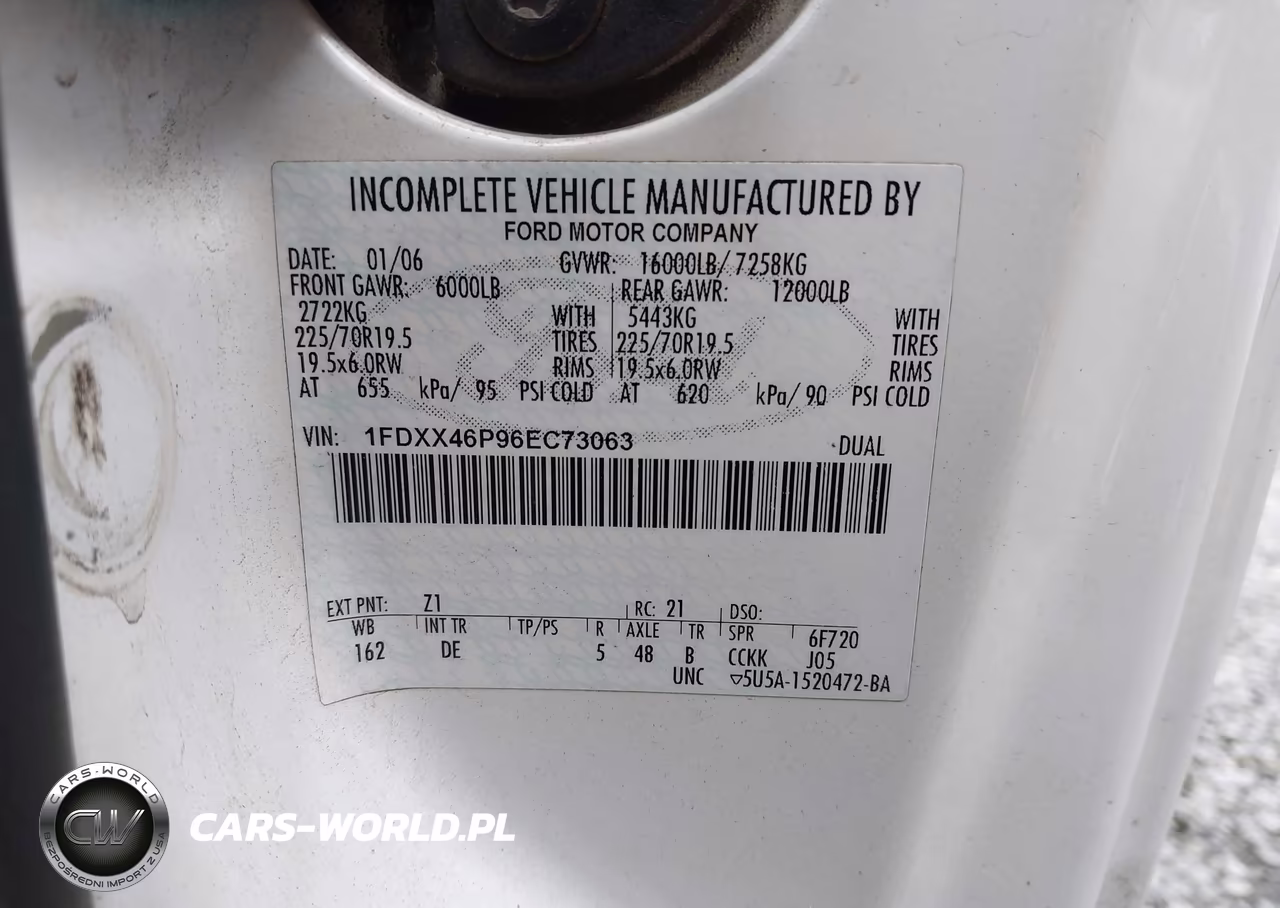 2006 Ford F-450 Chassis Lariat-Xl-Xlt VIN:1FDXX46P96EC73063 - 9