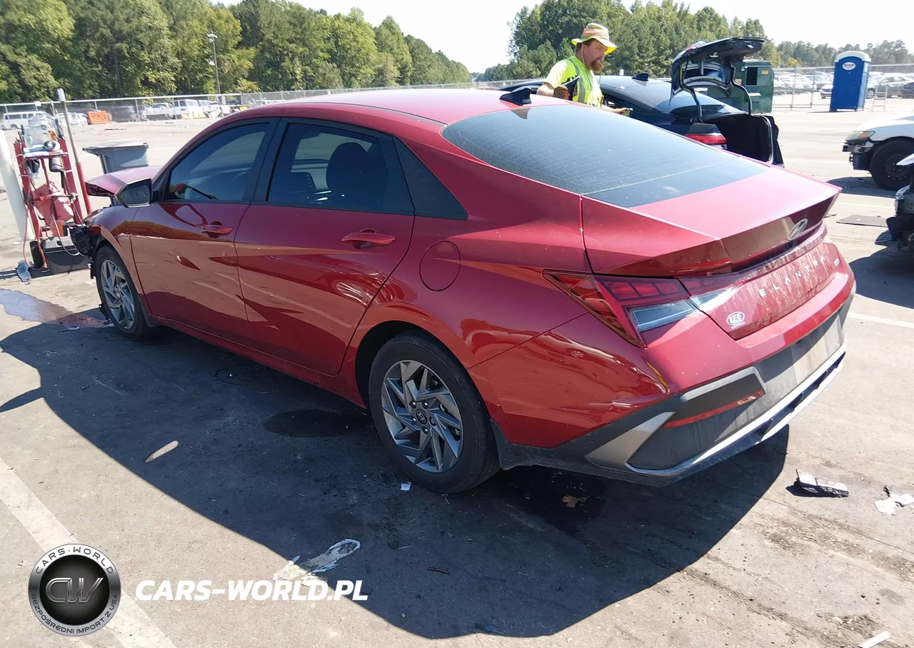 2025 Hyundai Elantra Hybrid Blue VIN:KMHLM4DJ2SU162571 - 3