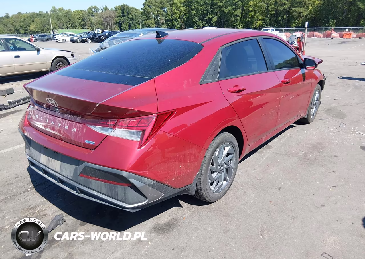 2025 Hyundai Elantra Hybrid Blue VIN:KMHLM4DJ2SU162571 - 4