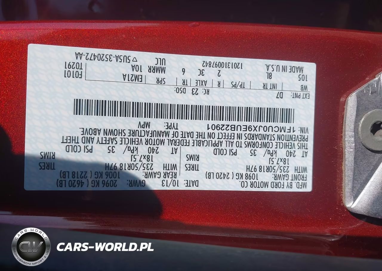 2014 Ford Escape Titanium VIN:1FMCU0JX9EUB22901 - 9