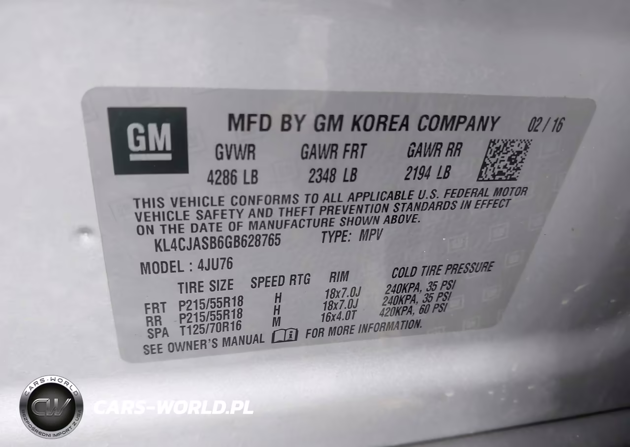 2016 Buick Encore VIN:KL4CJASB6GB628765 - 9