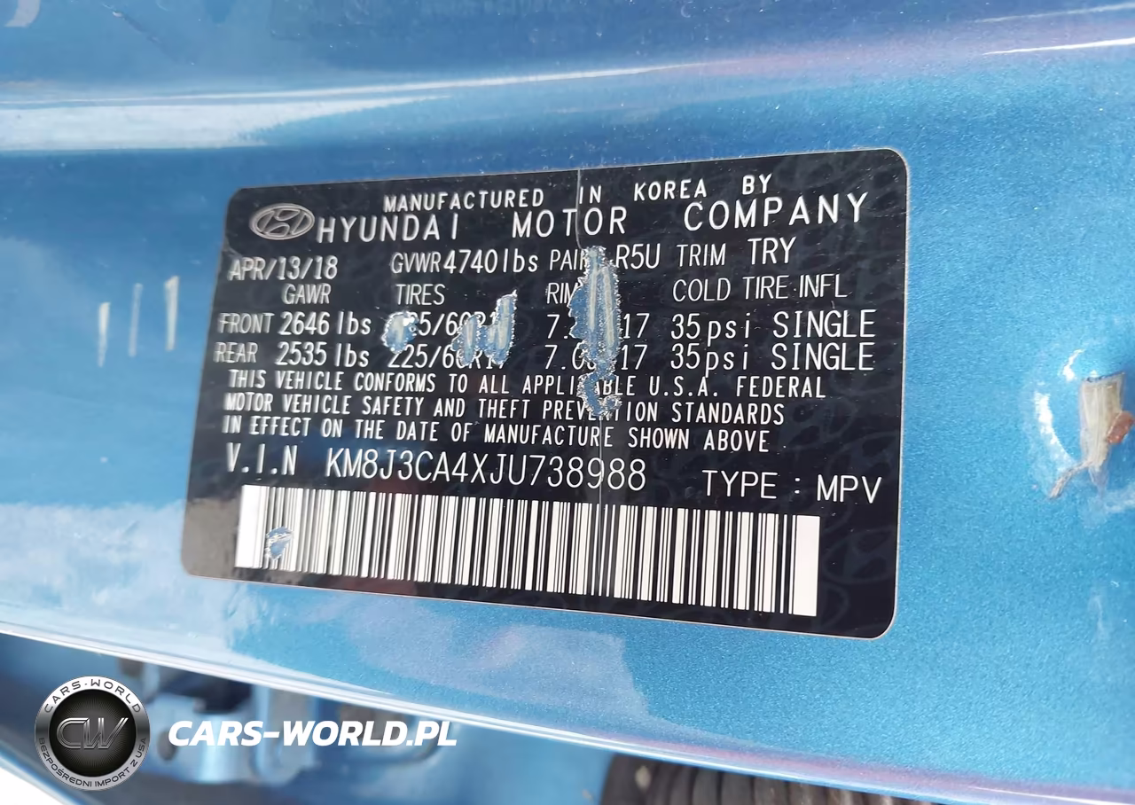2018 Hyundai Tucson Sel VIN:KM8J3CA4XJU738988 - 9
