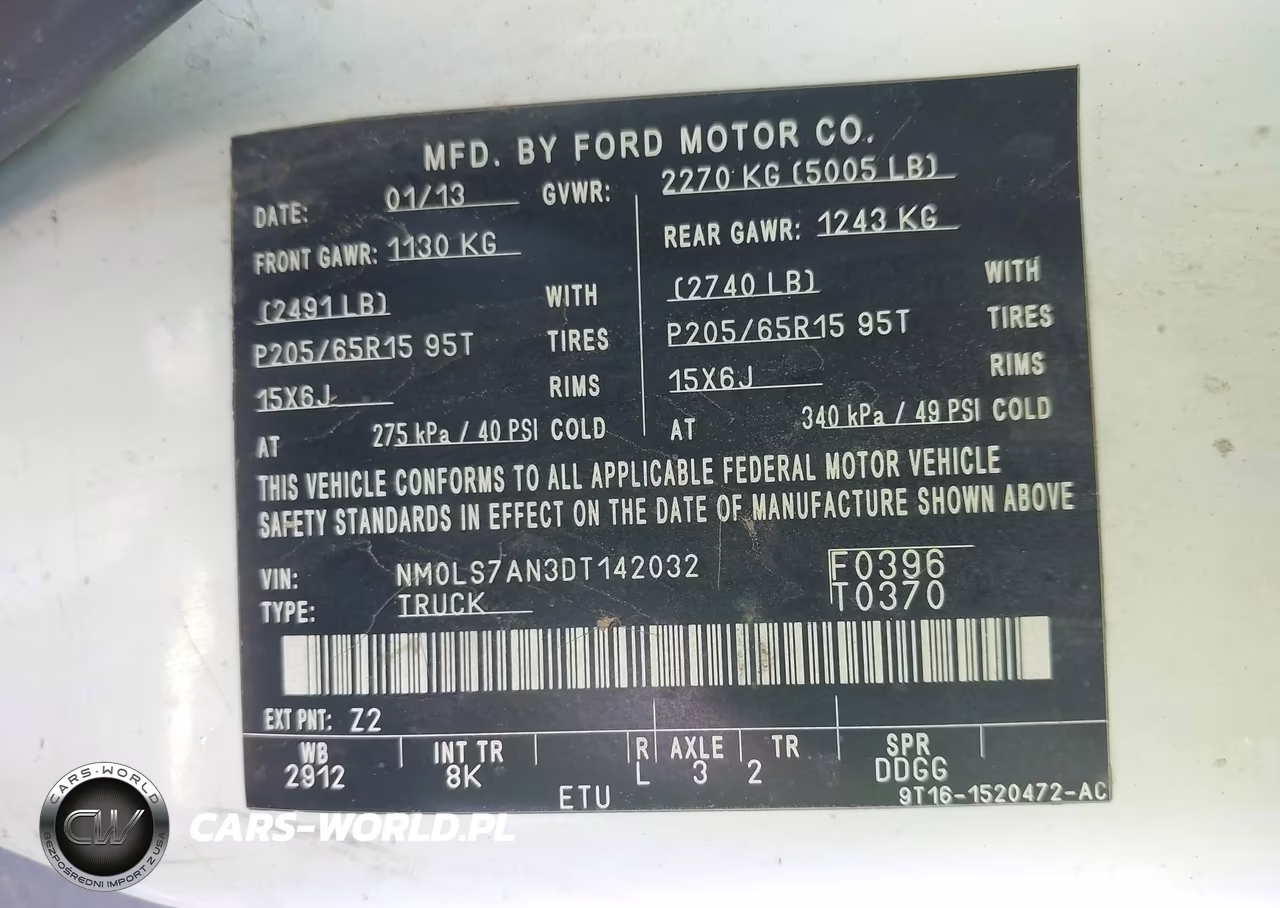 2013 Ford Transit Connect Xl VIN:NM0LS7AN3DT142032 - 9