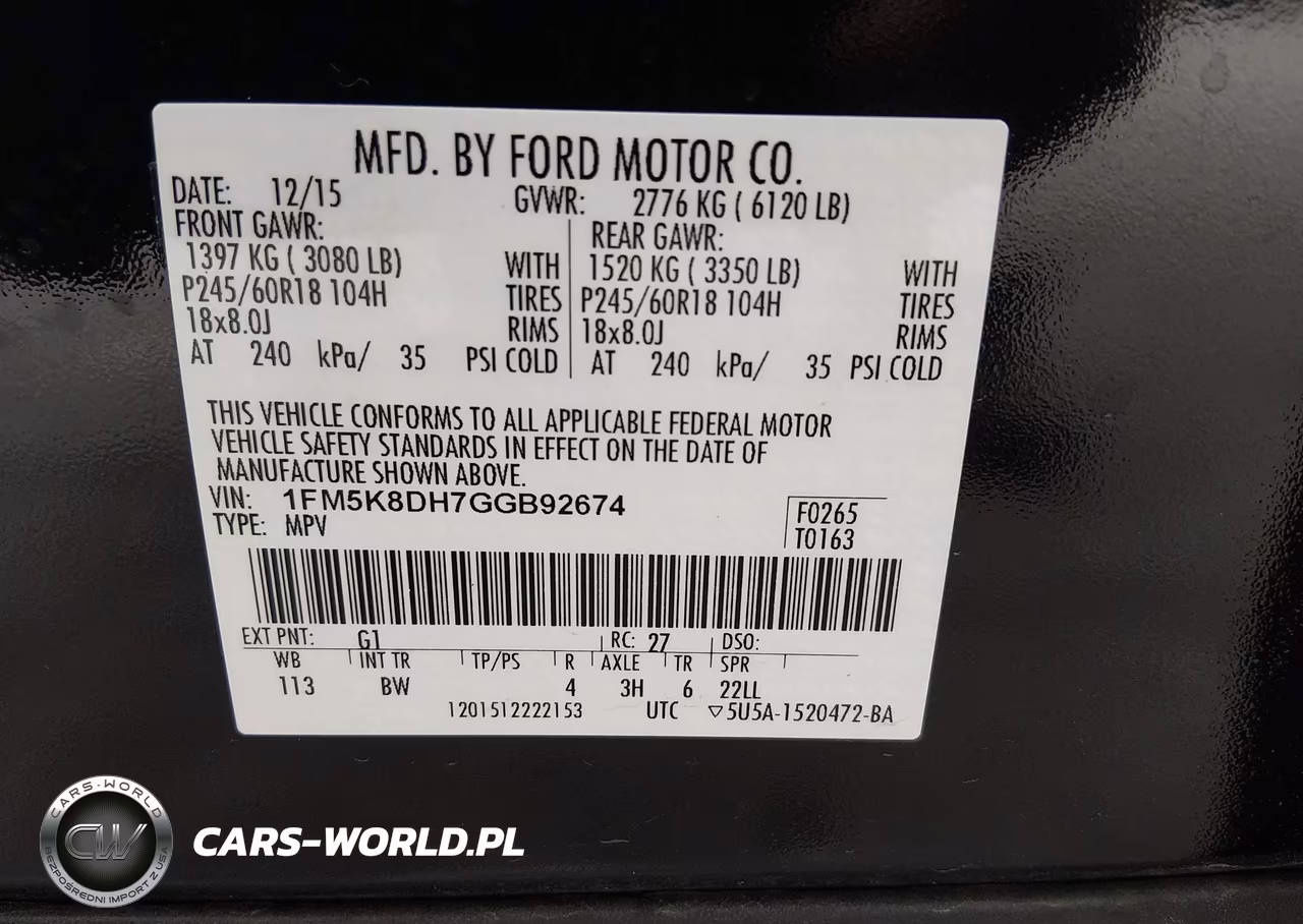 2016 Ford Explorer Xlt VIN:1FM5K8DH7GGB92674 - 9