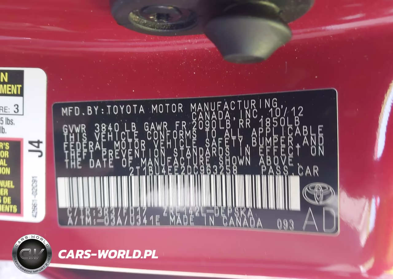 2013 Toyota Corolla S VIN:2T1BU4EE2DC963258 - 9