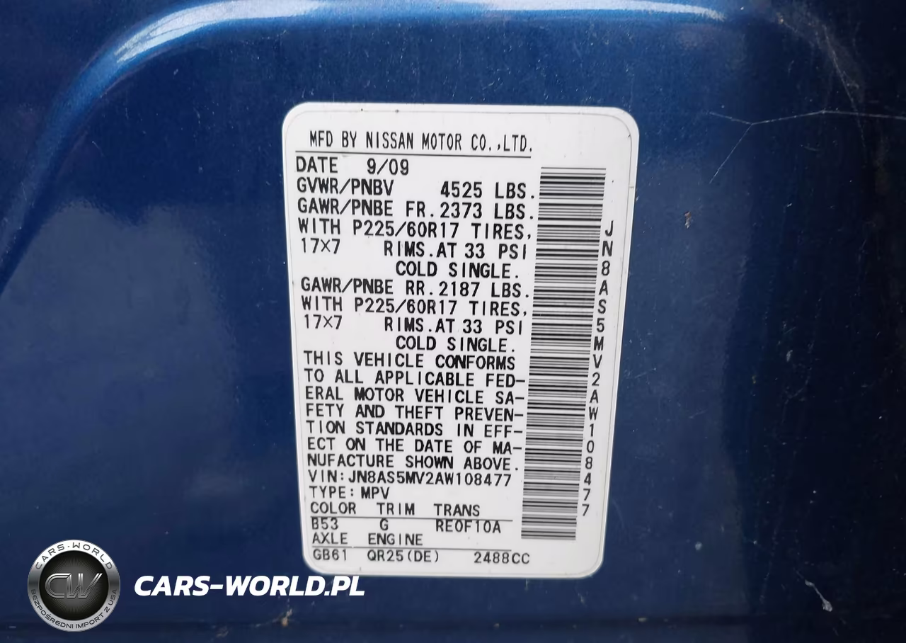 2010 Nissan Rogue Sl VIN:JN8AS5MV2AW108477 - 9
