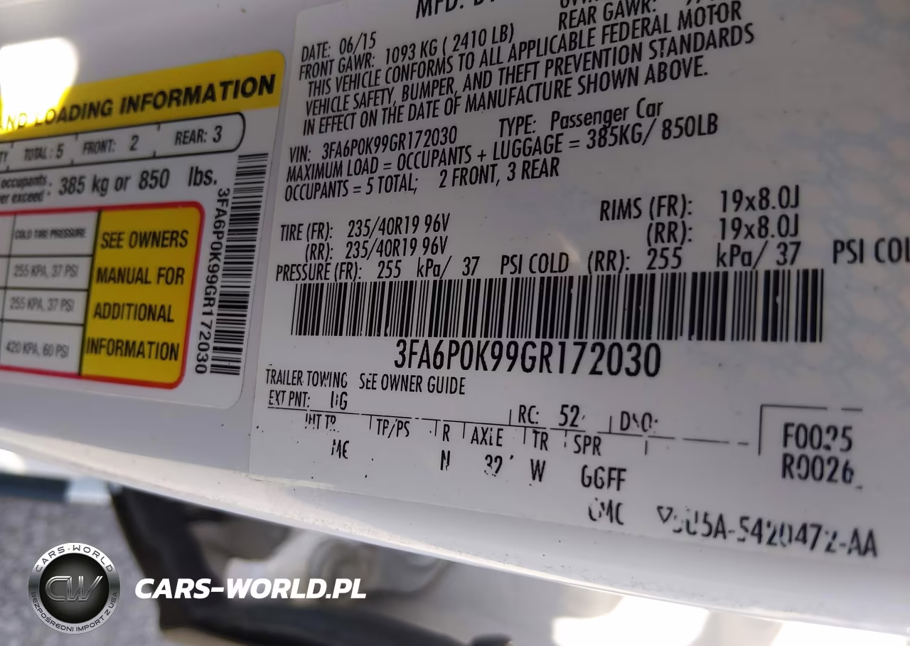 2016 Ford Fusion Titanium VIN:3FA6P0K99GR172030 - 9