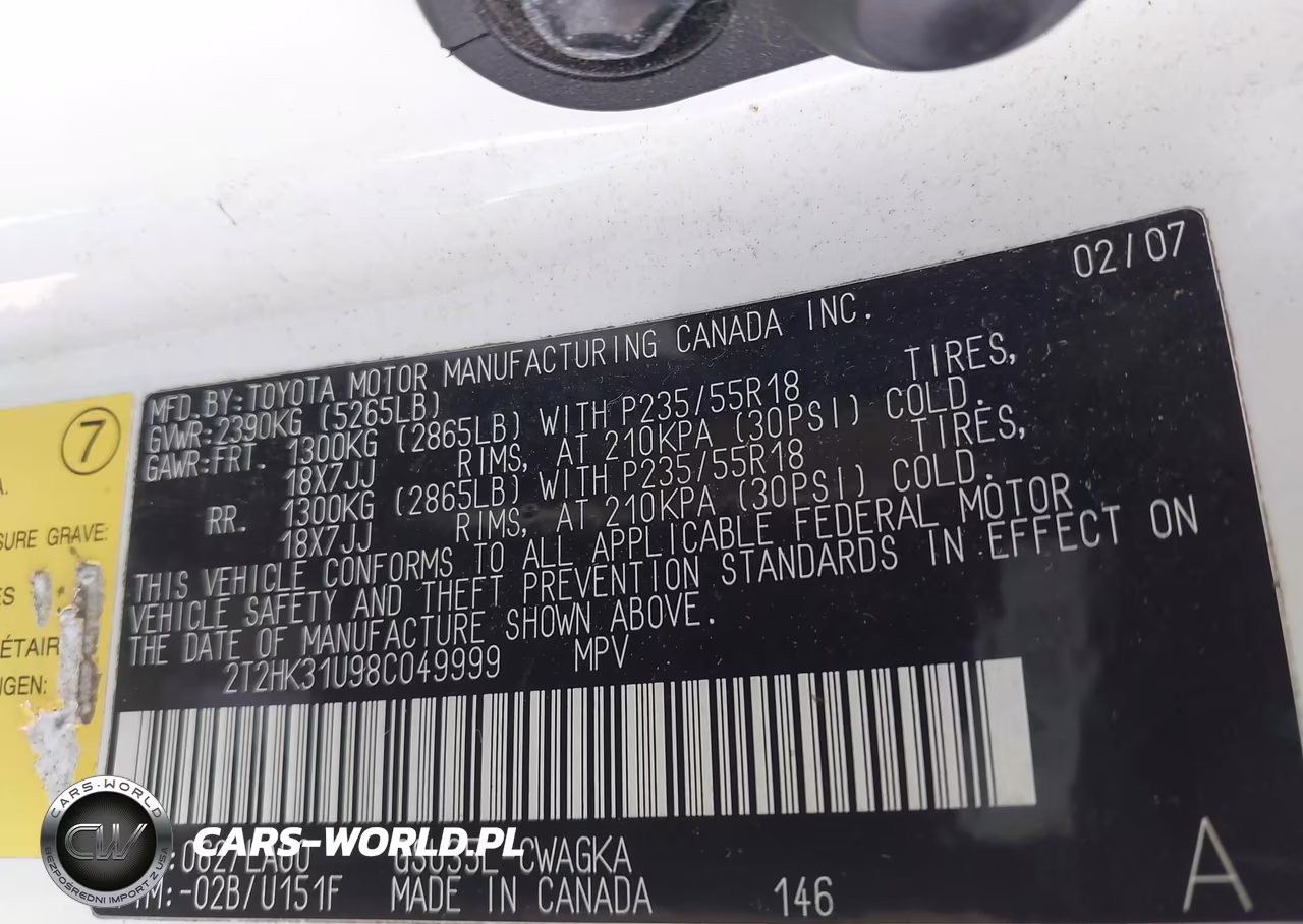 2008 Lexus Rx 350 VIN:2T2HK31U98C049999 - 9
