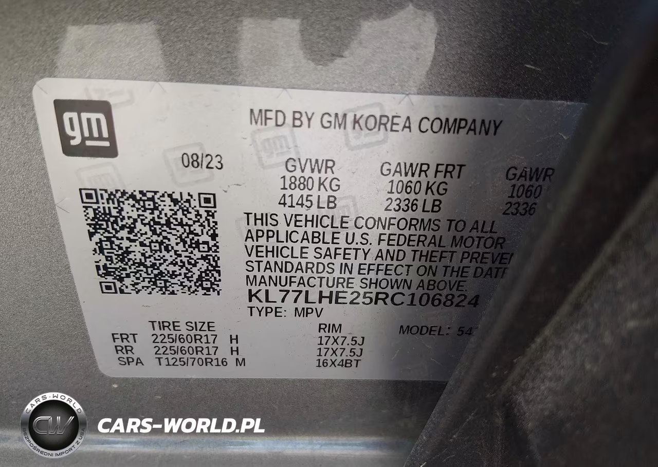 2024 Chevrolet Trax Fwd Lt VIN:KL77LHE25RC106824 - 9
