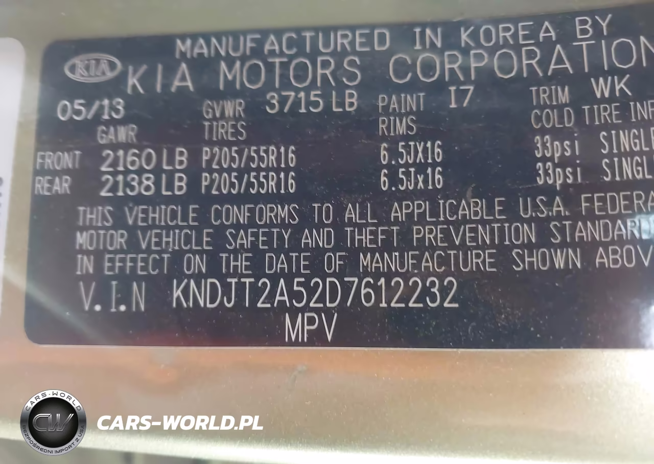 2013 Kia Soul VIN:KNDJT2A52D7612232 - 9