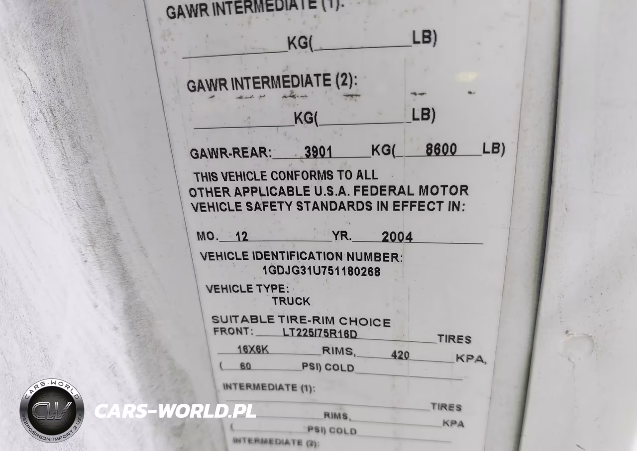 2005 GMC Savana Cutaway Standard W-C7L-C7N VIN:1GDJG31U751180268 - 9