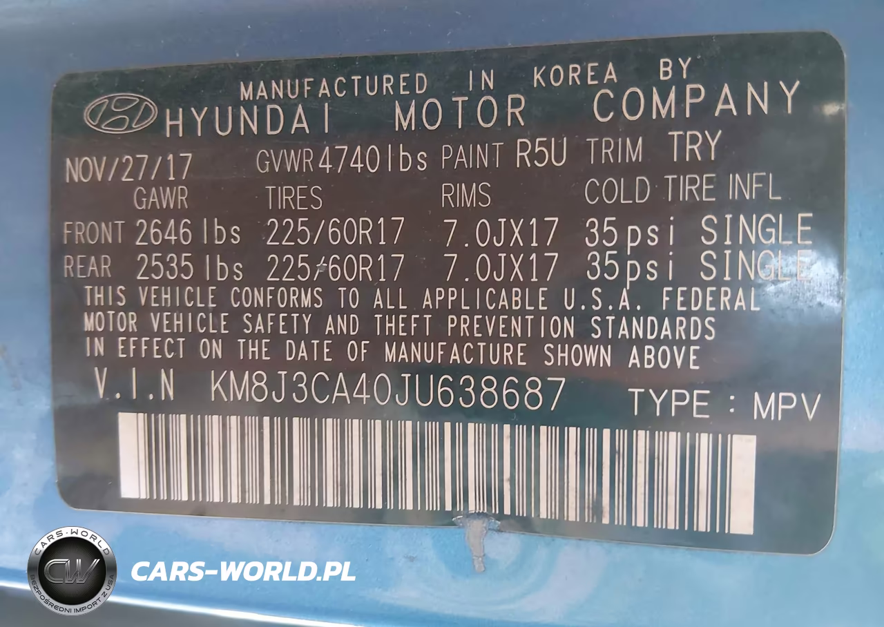 2018 Hyundai Tucson Sel VIN:KM8J3CA40JU638687 - 9