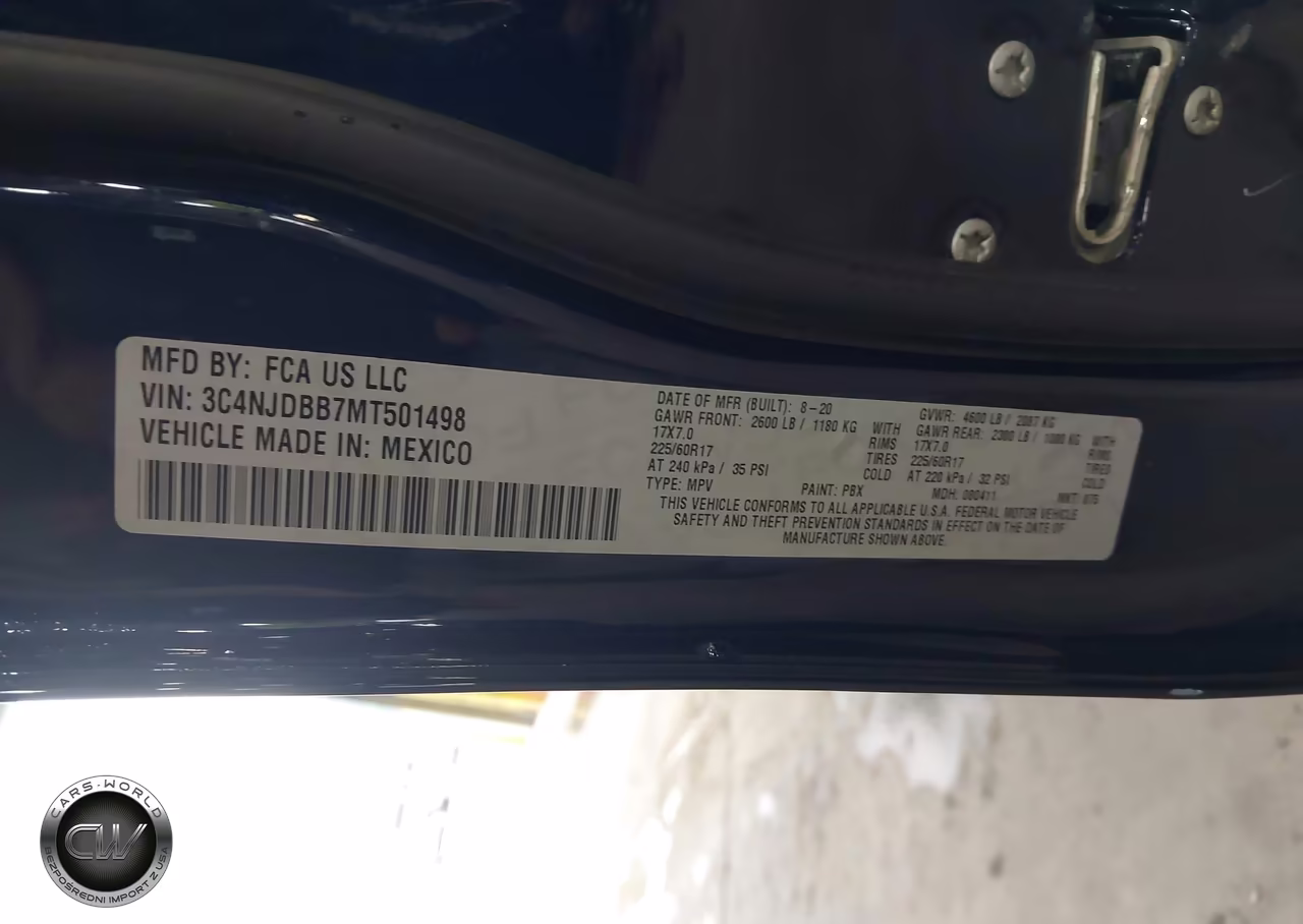 2021 Jeep Compass Latitude 4X4 VIN:3C4NJDBB7MT501498 - 9