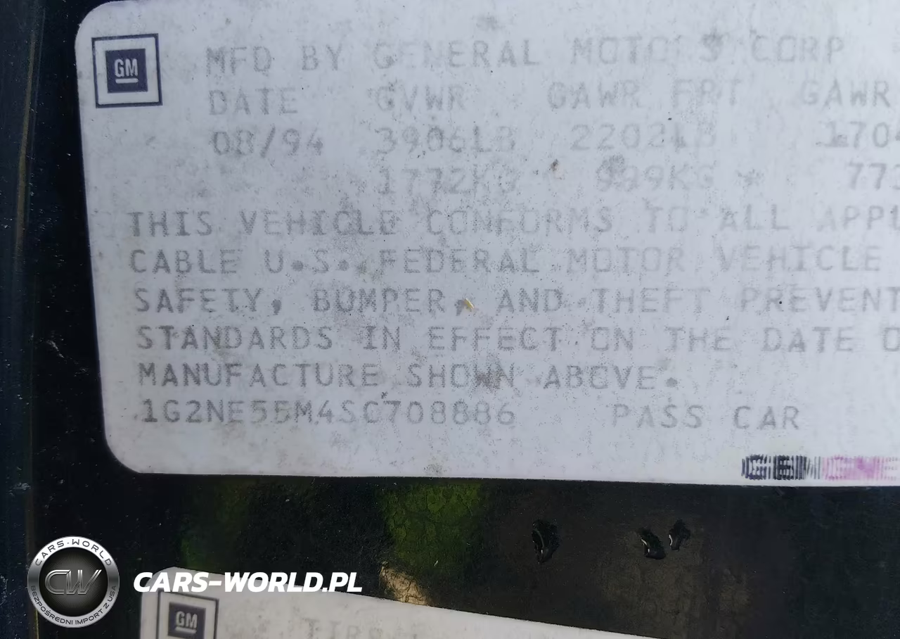 1995 Pontiac Grand Am Se VIN:1G2NE55M4SC708886 - 9