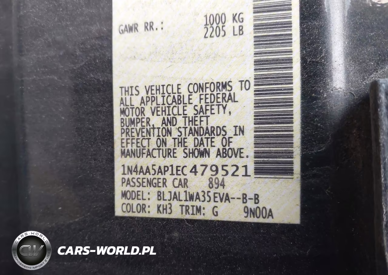 2014 Nissan Maxima 3.5 Sv VIN:1N4AA5AP1EC479521 - 9