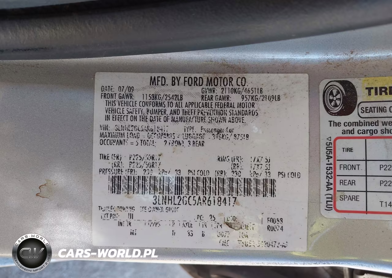 2010 Lincoln Mkz VIN:3LNHL2GC5AR618417 - 9