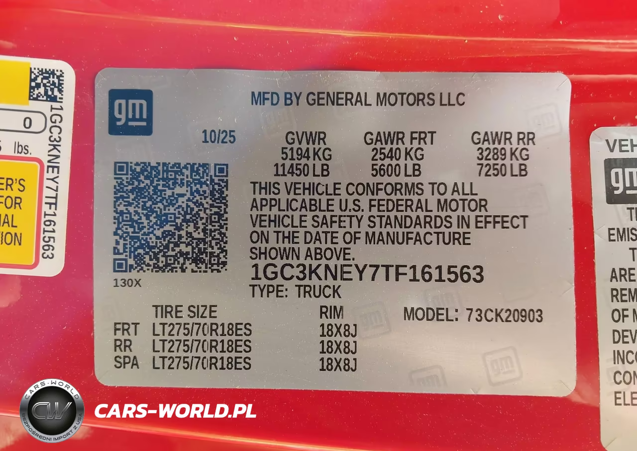 2026 Chevrolet Silverado 2500 Hd , Long Bed, Lt, 4Wd VIN:1GC3KNEY7TF161563 - 8
