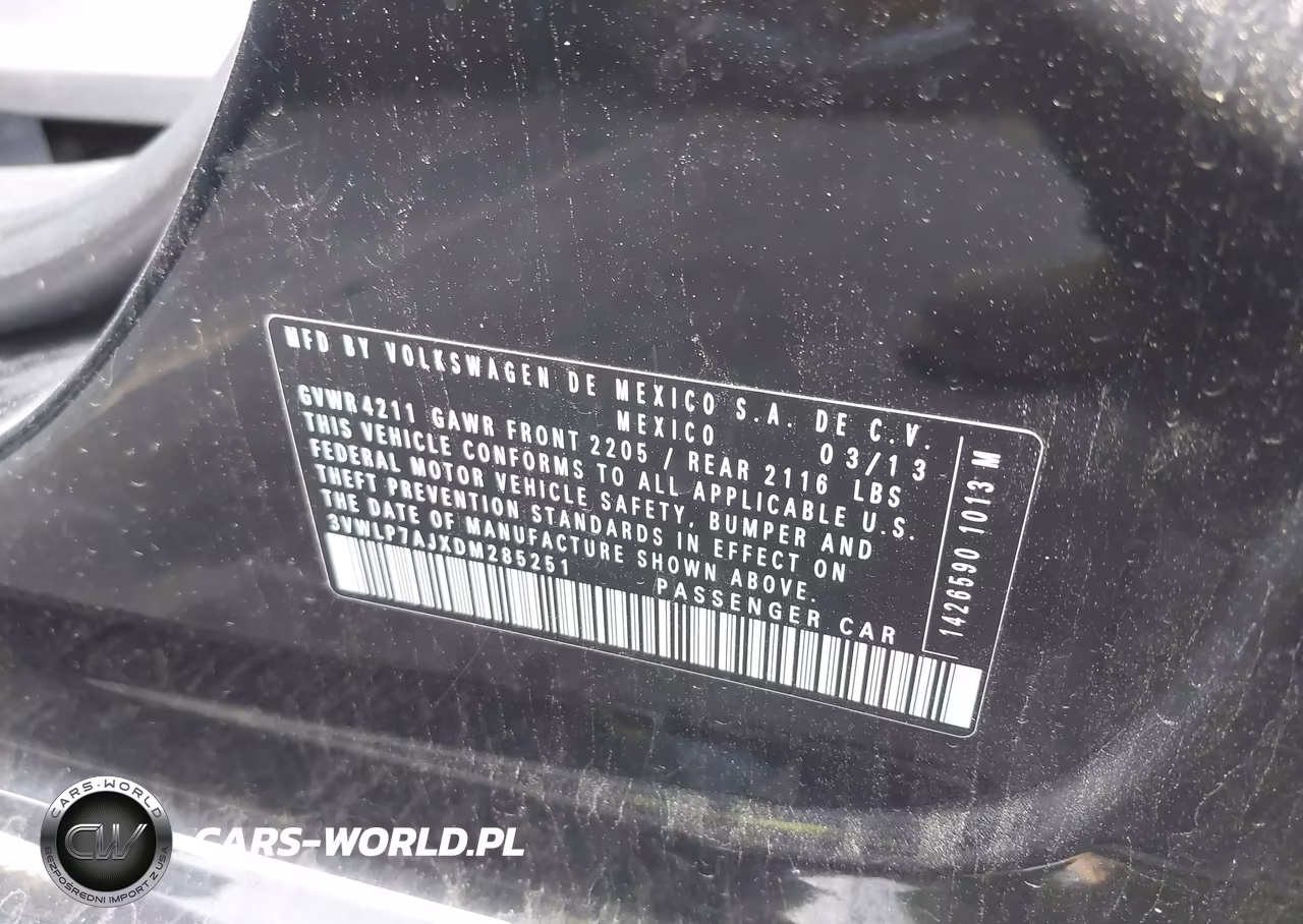 2013 Volkswagen Jetta 2.5L Sel VIN:3VWLP7AJXDM285251 - 9