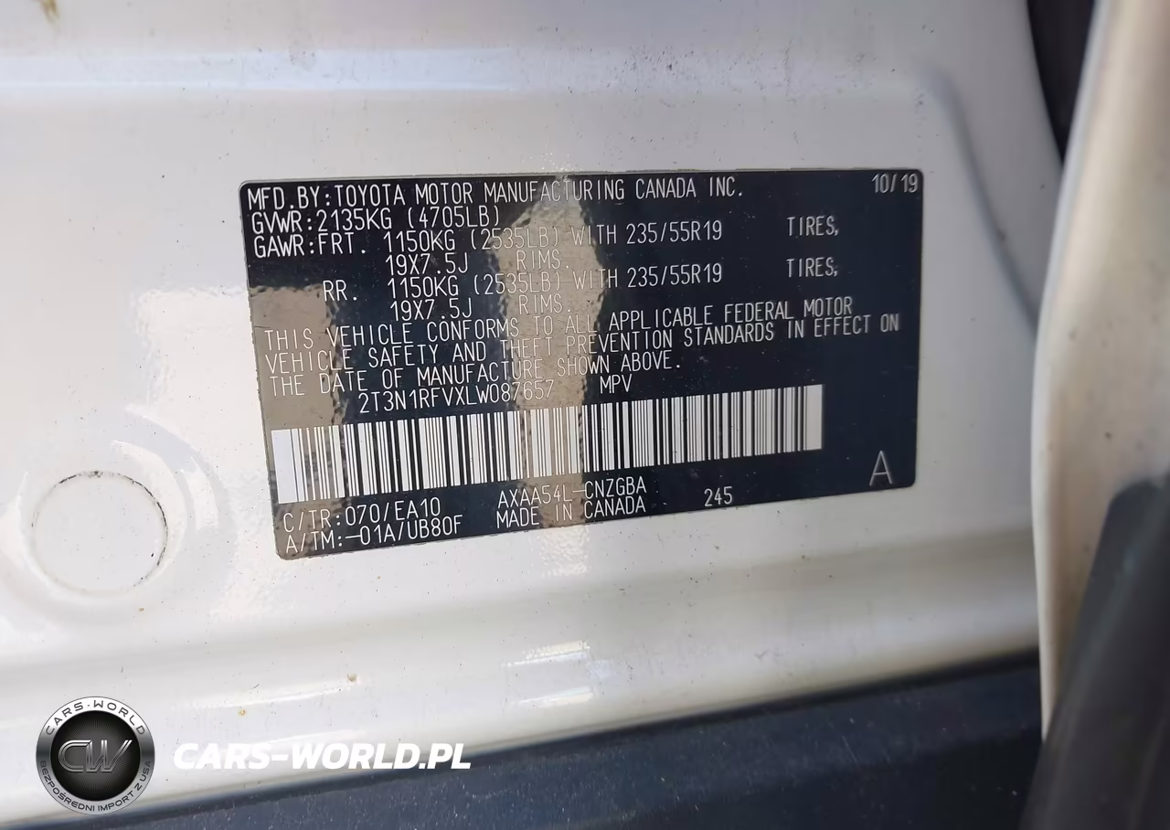 2020 Toyota Rav4 Limited VIN:2T3N1RFVXLW087657 - 9