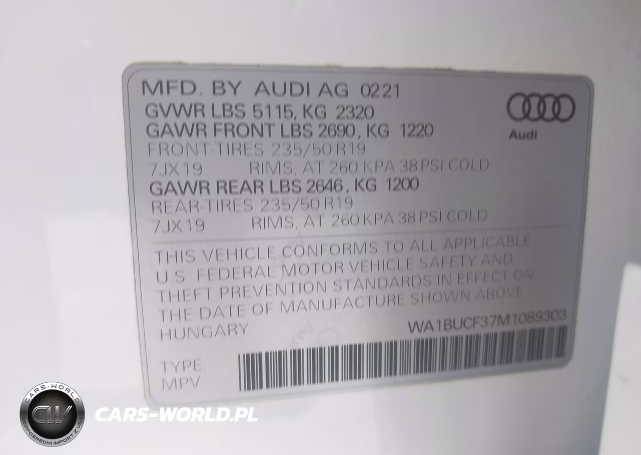 2021 Audi Q3 Premium Plus VIN:WA1BUCF37M1089303 - 9