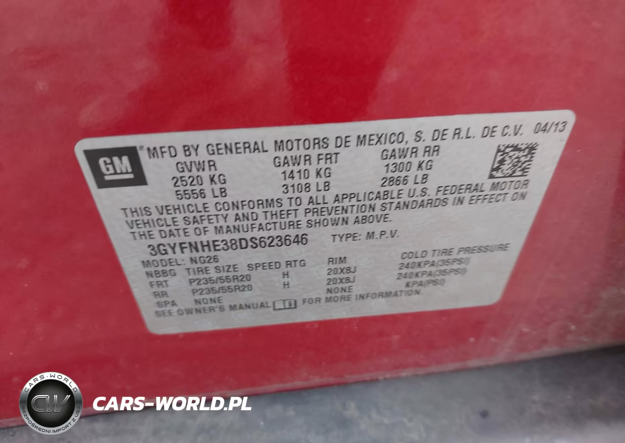 2013 Cadillac Srx Performance Collection VIN:3GYFNHE38DS623646 - 9
