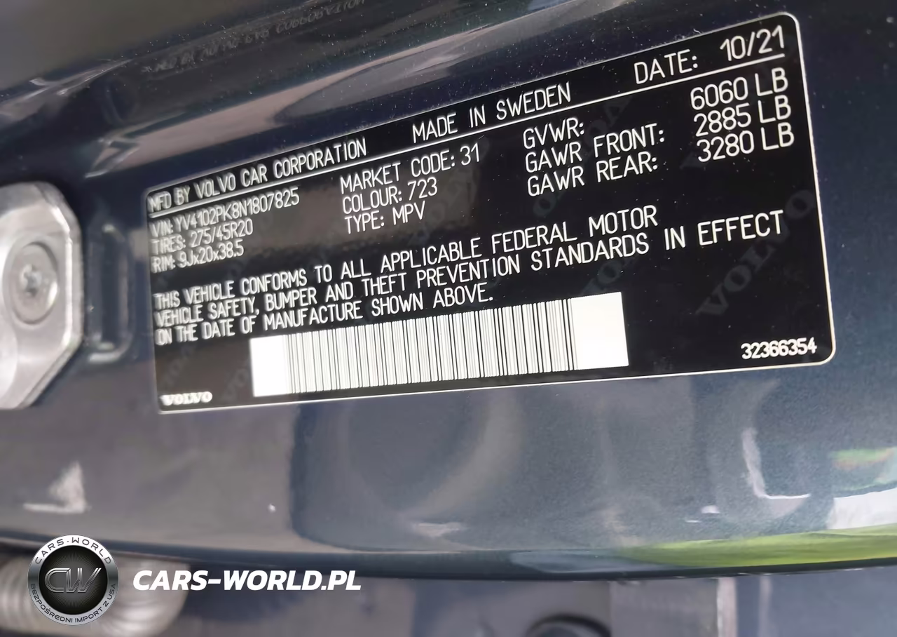 2022 Volvo Xc90 T5 Momentum 7 Passenger VIN:YV4102PK8N1807825 - 9