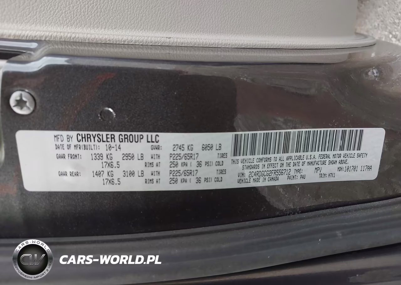 2015 Dodge Grand Caravan Sxt VIN:2C4RDGCG2FR556712 - 9