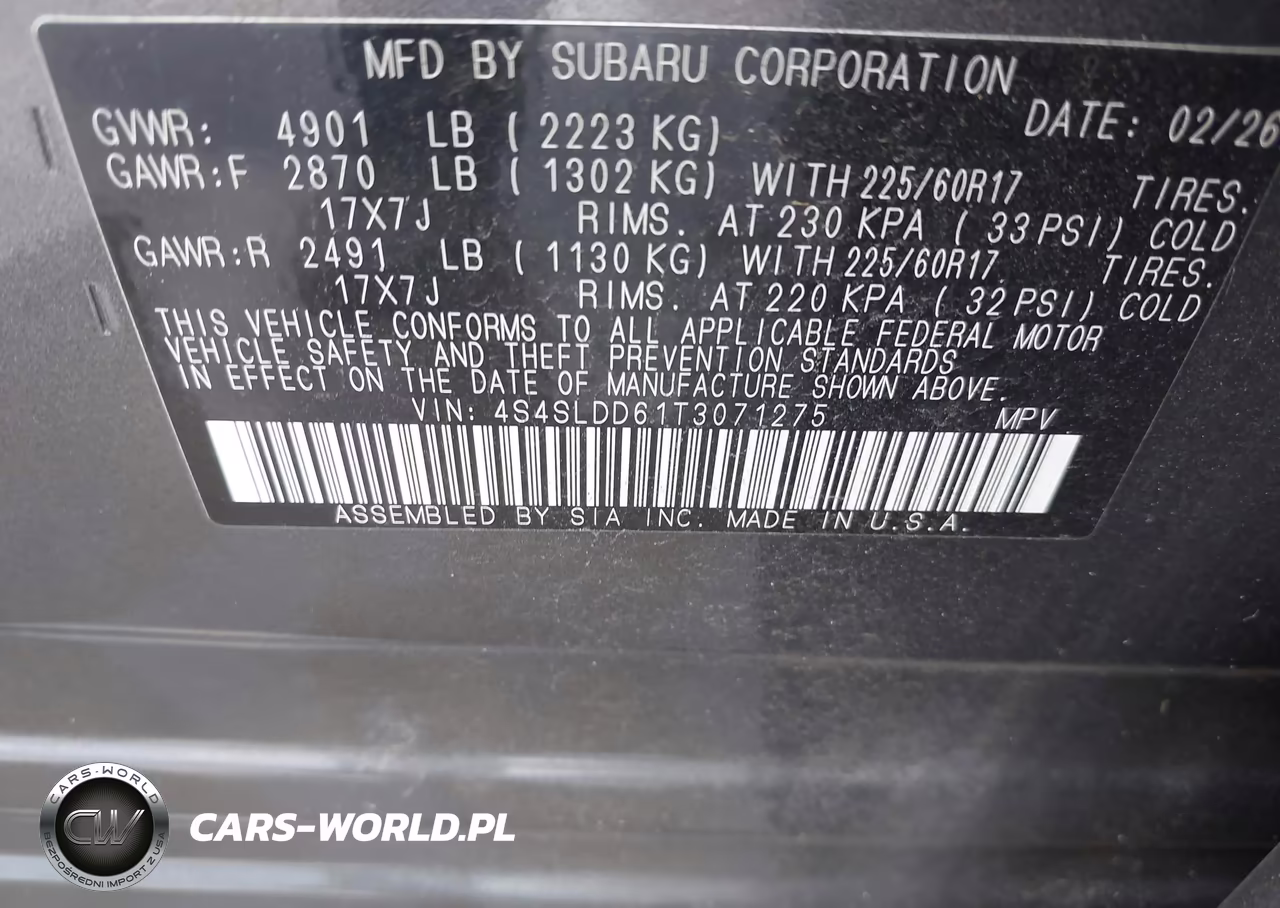 2026 Subaru Forester Premium VIN:4S4SLDD61T3071275 - 9