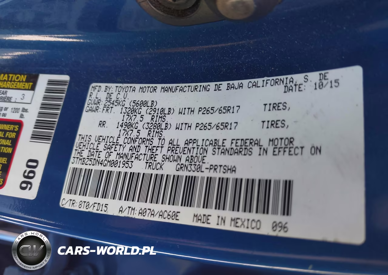 2016 Toyota Tacoma Trd Sport VIN:3TMBZ5DN4GM001953 - 9