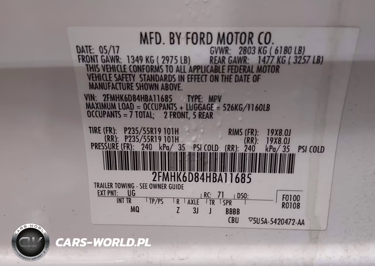 2017 Ford Flex Limited VIN:2FMHK6D84HBA11685 - 9