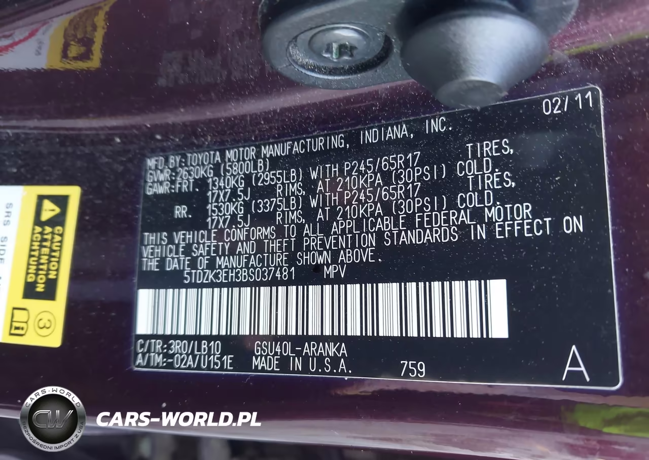2011 Toyota Highlander Se V6 VIN:5TDZK3EH3BS037481 - 9