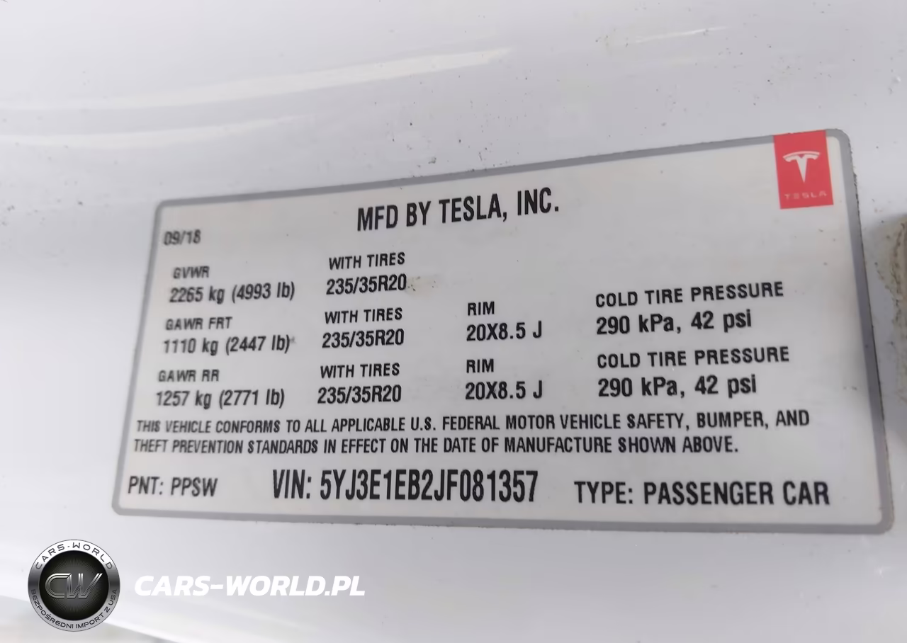 2018 Tesla Model 3 Long Range-Performance VIN:5YJ3E1EB2JF081357 - 9