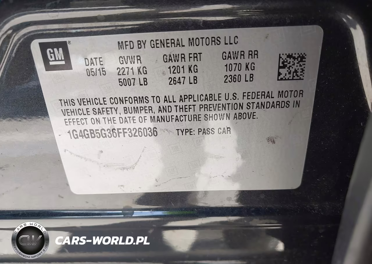 2015 Buick Lacrosse Leather VIN:1G4GB5G36FF326036 - 9