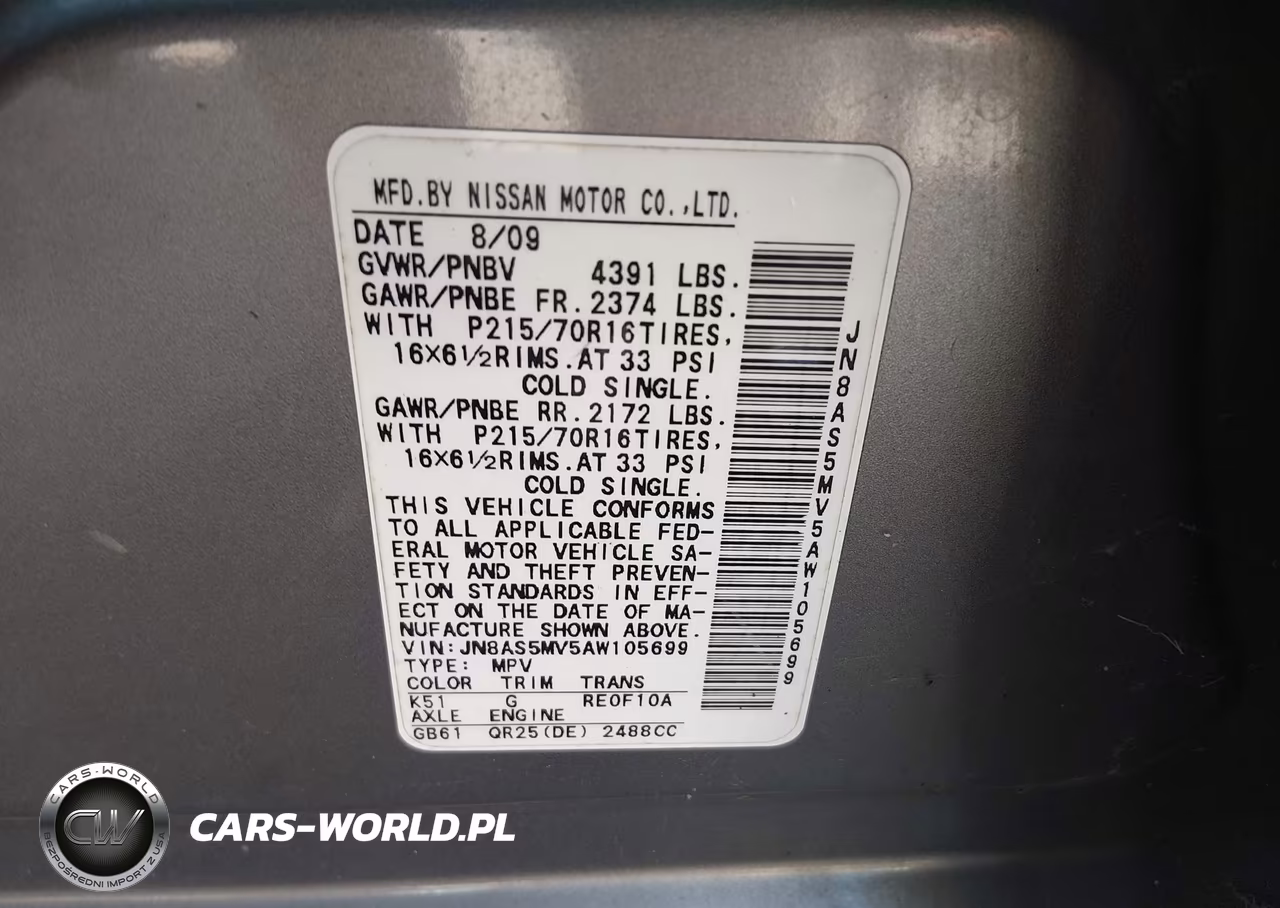2010 Nissan Rogue S VIN:JN8AS5MV5AW105699 - 9