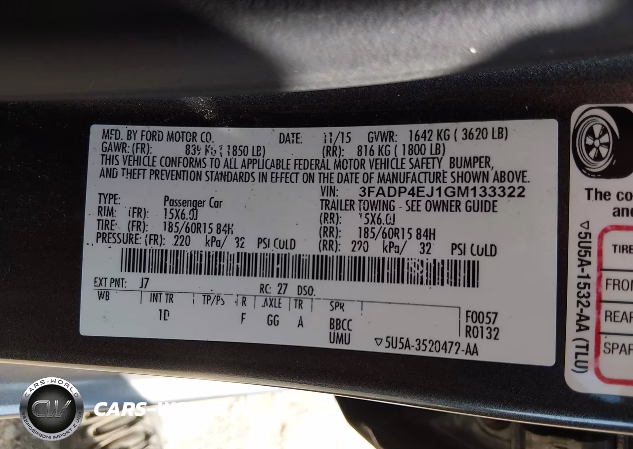 2016 Ford Fiesta Se VIN:3FADP4EJ1GM133322 - 9