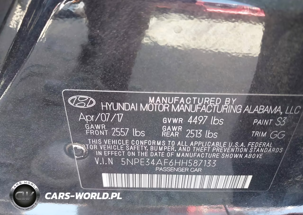 2017 Hyundai Sonata Limited VIN:5NPE34AF6HH587133 - 9