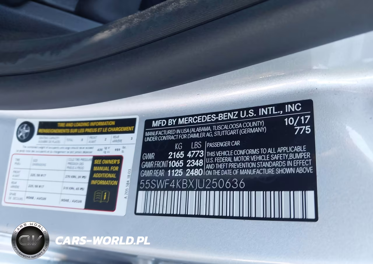 2018 Mercedes-Benz C 300 4Matic VIN:55SWF4KBXJU250636 - 9