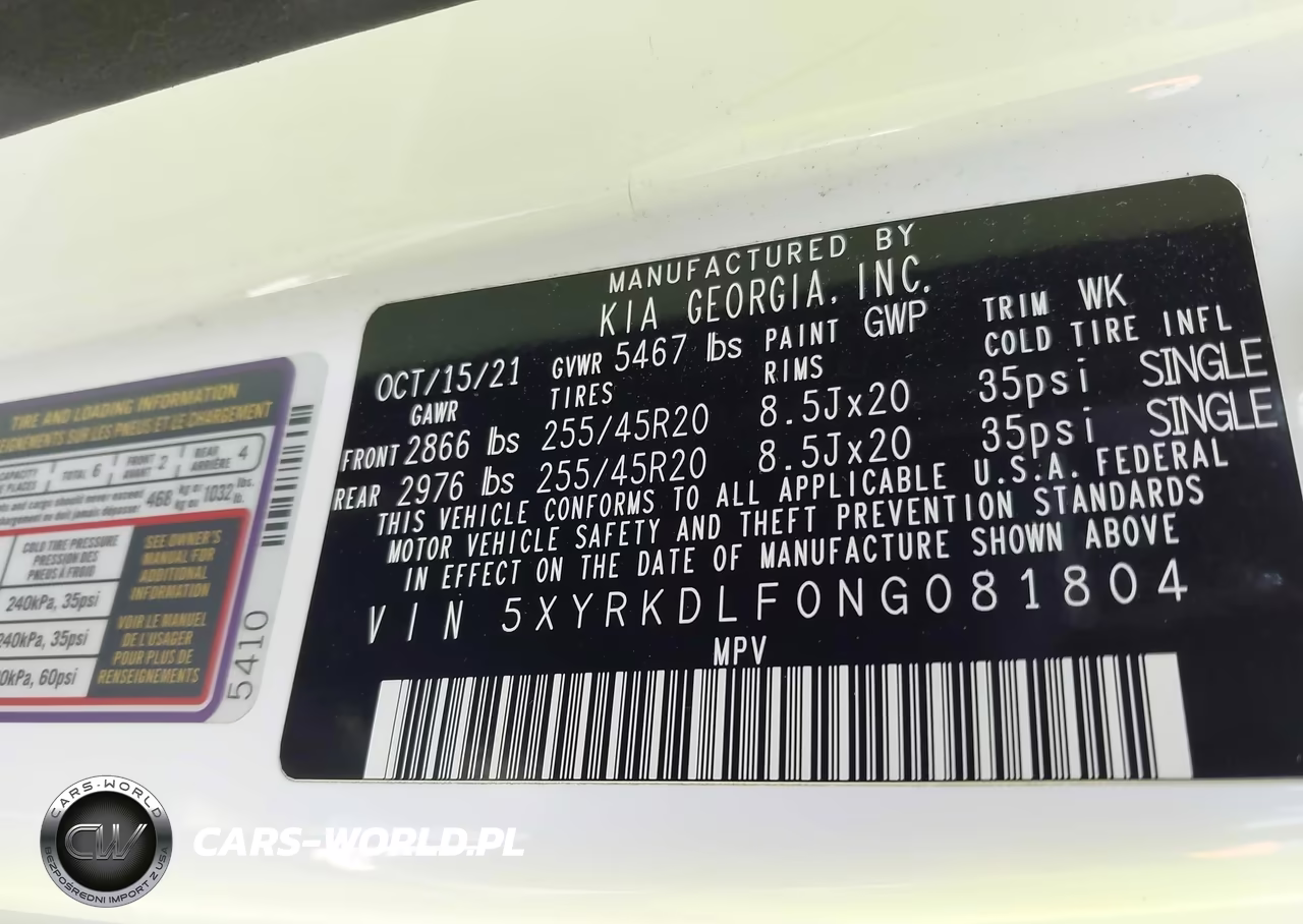 2022 Kia Sorento X-Line Sx Prestige VIN:5XYRKDLF0NG081804 - 9