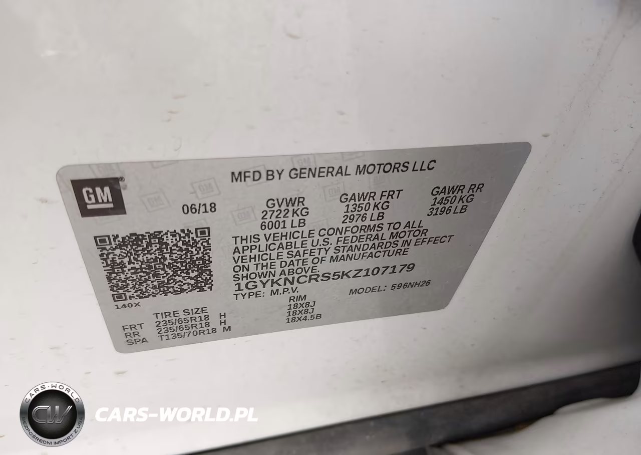 2019 Cadillac Xt5 Luxury VIN:1GYKNCRS5KZ107179 - 9