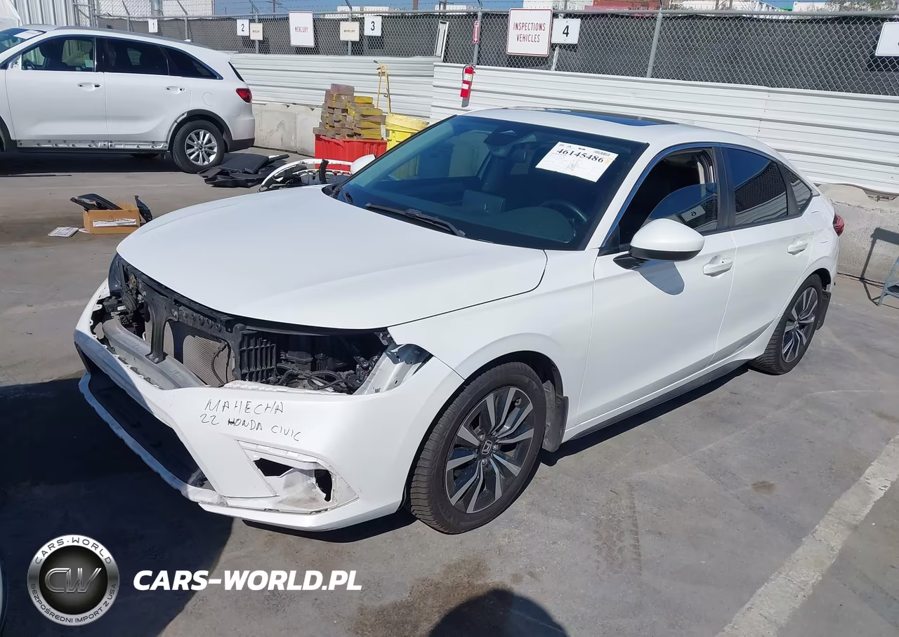 2022 Honda Civic Ex-L VIN:19XFL1H79NE005754 - 2