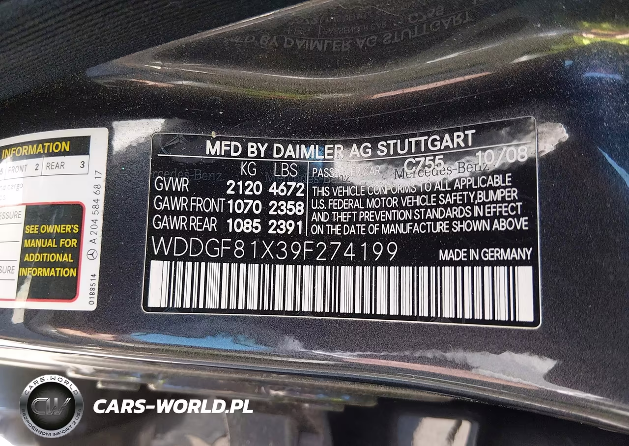 2009 Mercedes-Benz C 300 Luxury 4Matic-Sport 4Matic VIN:WDDGF81X39F274199 - 9
