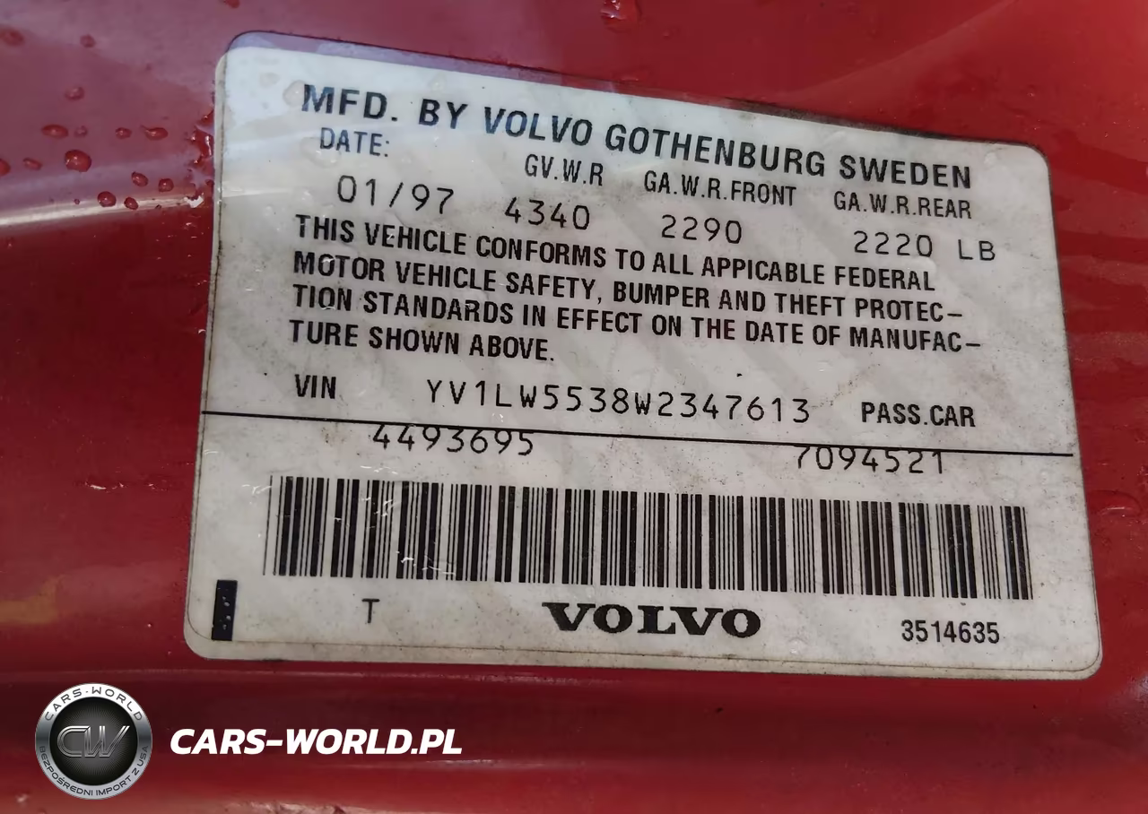 1998 Volvo V70 Gtas-Gtms VIN:YV1LW5538W2347613 - 9